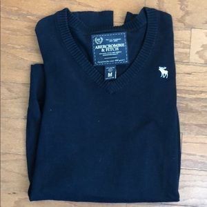 Men’s Abercrombie Navy V-Neck Sweater
